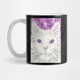 Purple eyed  cutie cat Mug